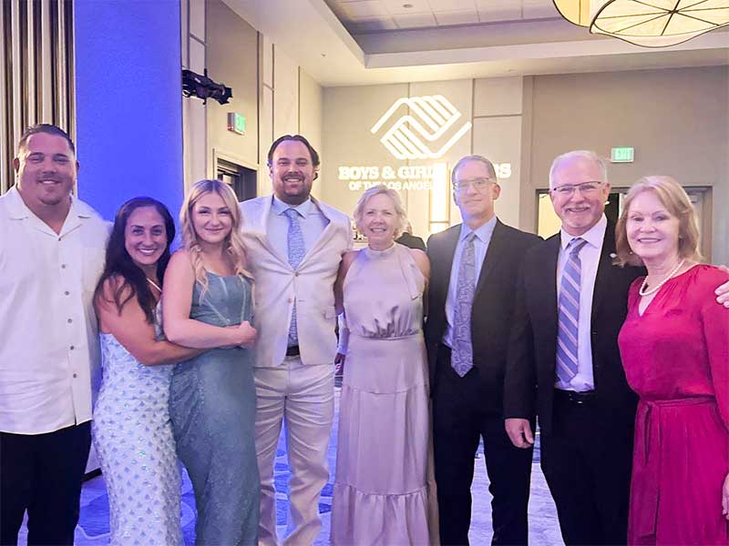 men and women attending a party