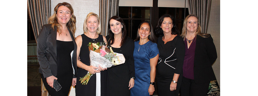 6 women attending Palos Verdes Chamber salute to business event