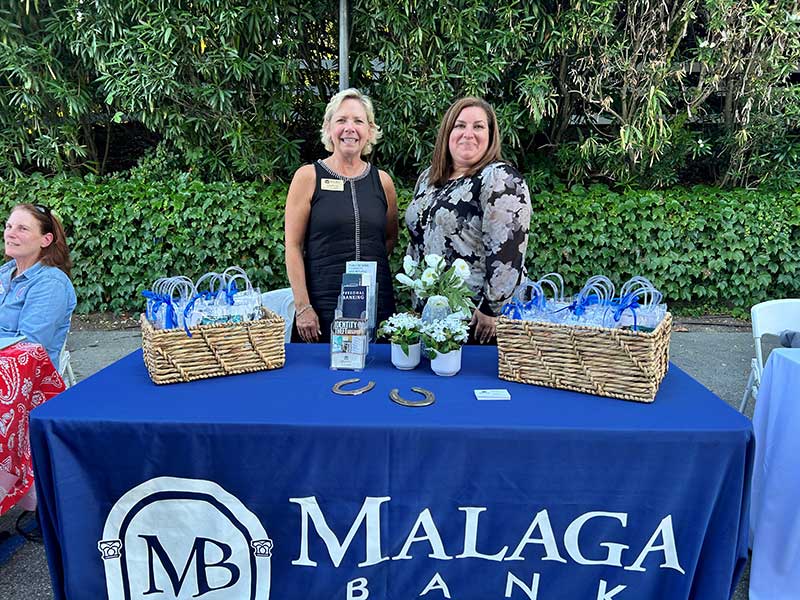 Julia Parton and Jacqueline Reyes greeting the community