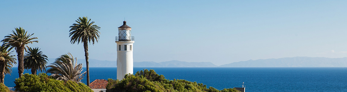 point vicente lighthouse on a cliff