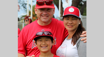 John Tellenbach and his family attending Palos Verdes Little League games.