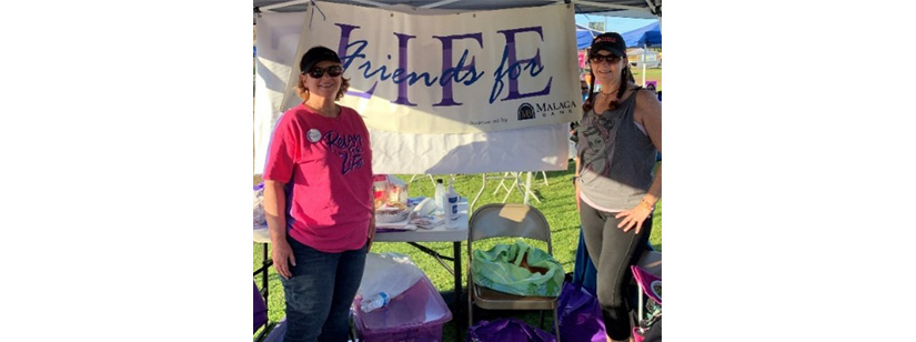 2 women participating in the San Pedro Relay for Life event